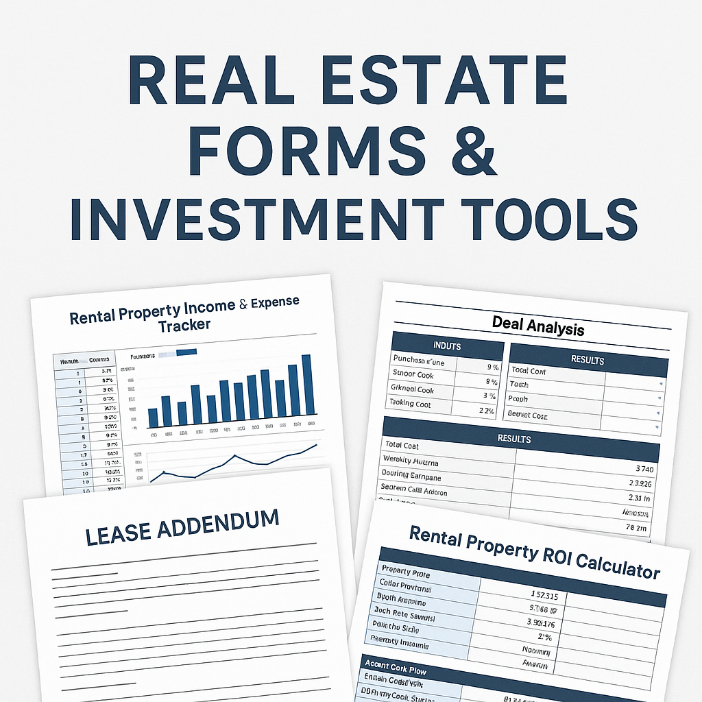 Real Estate Forms & Investment Tools