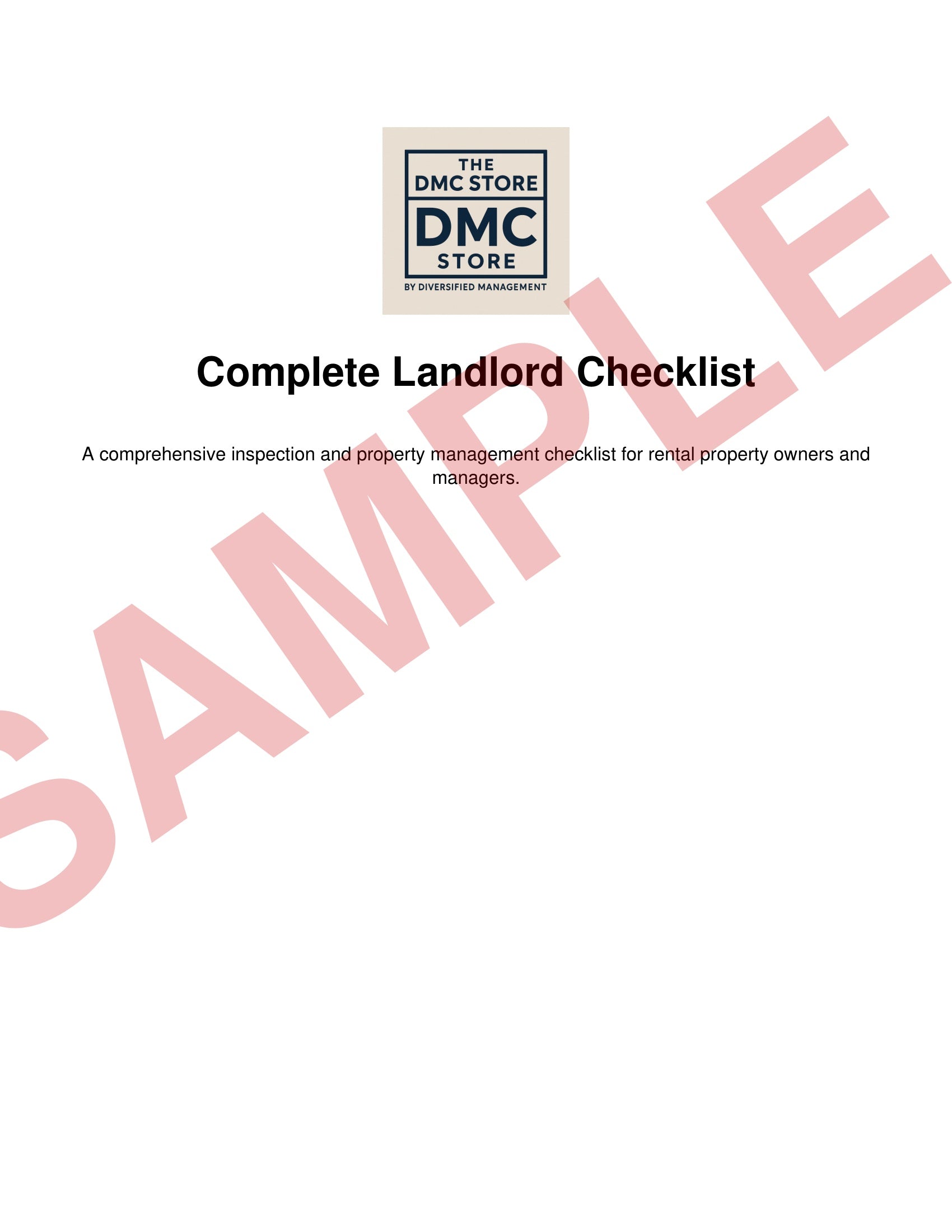Complete landlord property inspection checklist with safety maintenance and compliance forms
