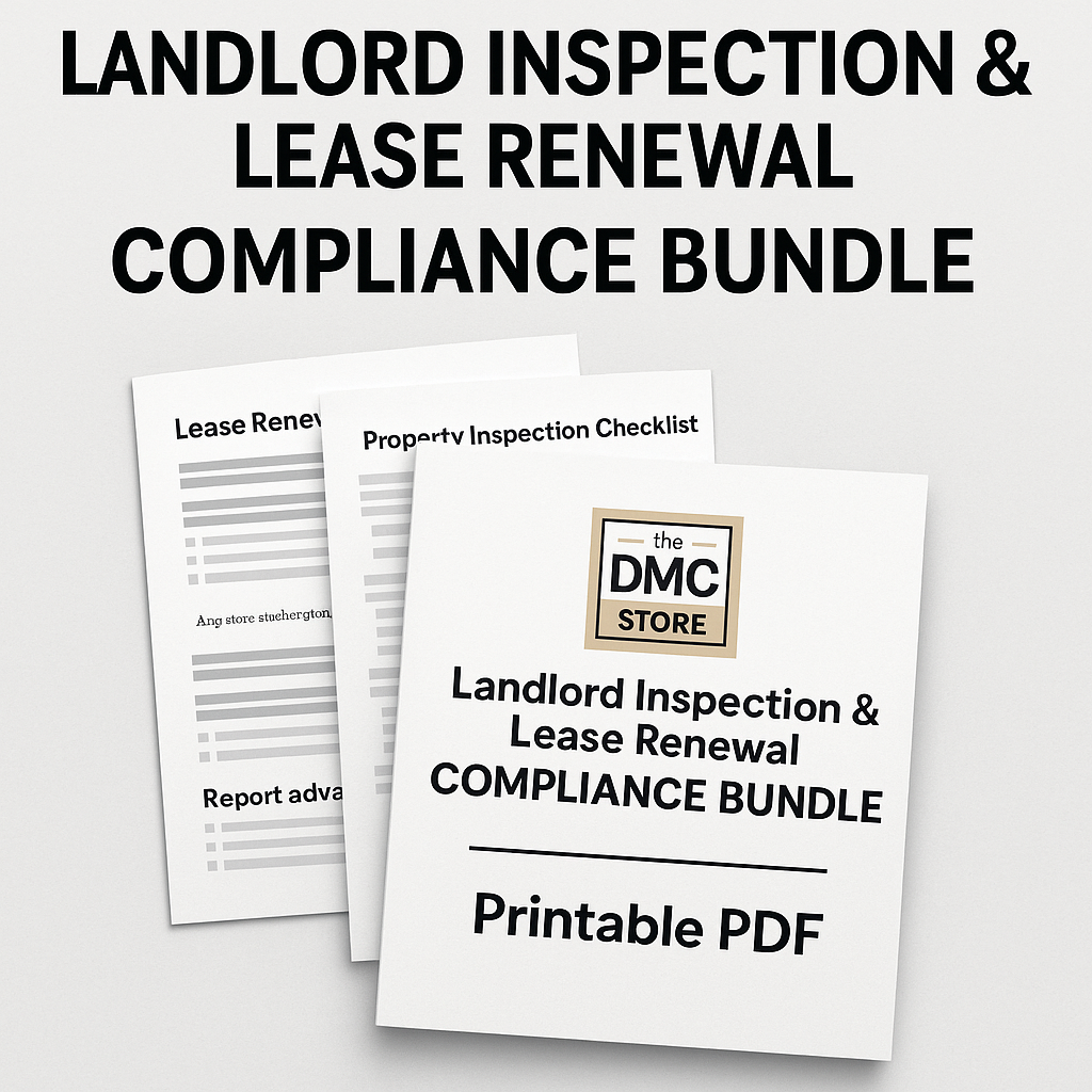 Landlord Documentation & Renewal Protection Bundle (Printable PDFs)