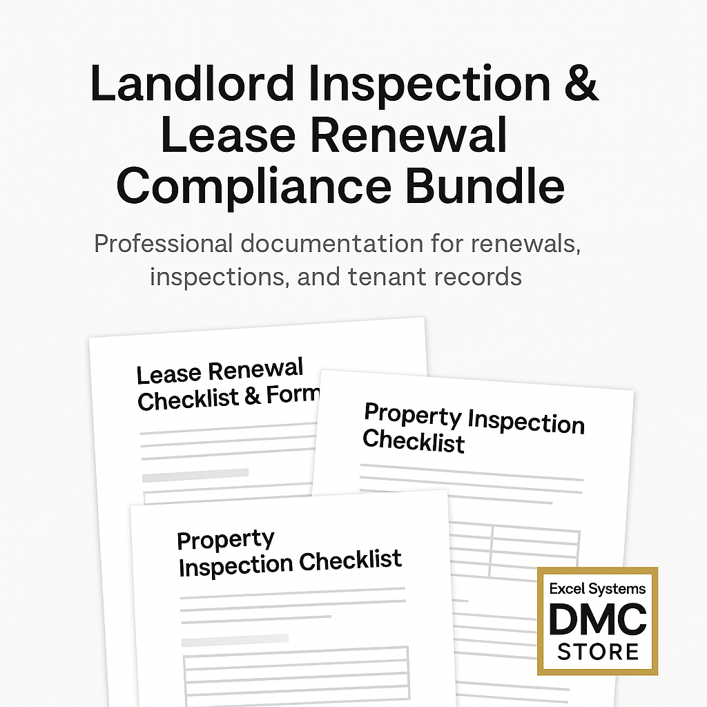 Landlord Documentation & Renewal Protection Bundle (Printable PDFs)